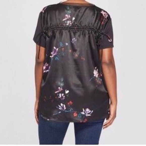 AVA & VIV • Black/Floral • MIXED FLORL T-SHIRT - Picture 7 of 7
